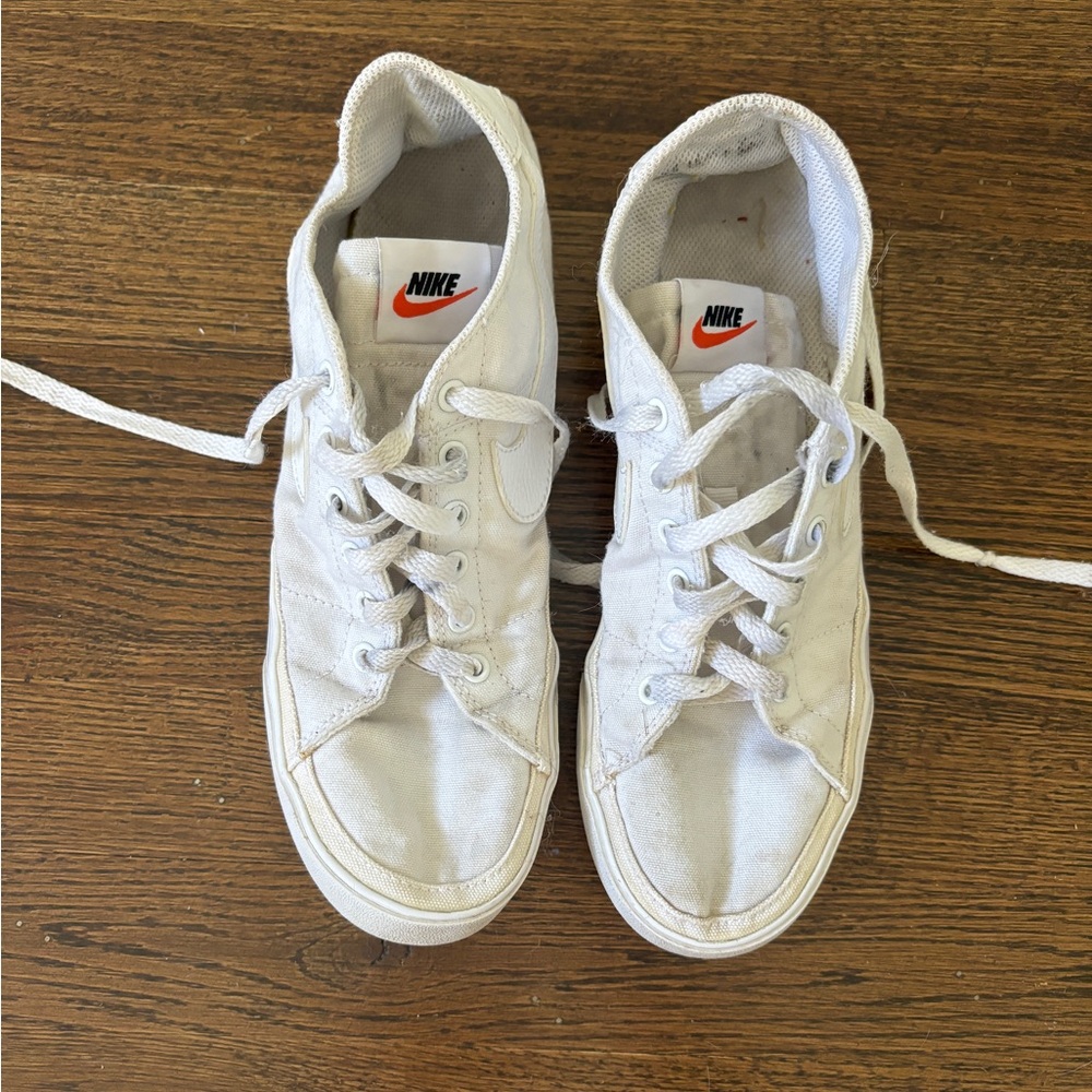White Nike sneakers